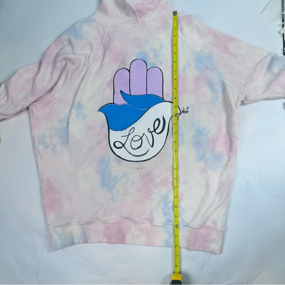 SPIRITUAL GANGSTER Dove Love Classic Raglan Tie Dye Hoodie - Picture 5 of 9